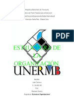 Unidad #1 Estructura de La Organizacion. Juan Cemeco 28.486.392 Estructura Organizacional