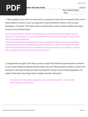 1.1.5 Journal | PDF | Science | Science And Technology