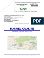 Manuel Qualite Laboratoire Biopan