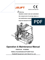 NOBLELift FE3D N Series Operating & Maintenance Manual