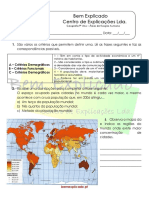 A.3 - Teste Diagnóstico - Áreas de Fixação Humana (2)