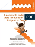 Anexo Lineamiento Pedagogico Para La Educacion Indigena Inicial