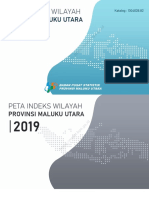 Peta Indeks Wilayah Provinsi Maluku Utara 2019