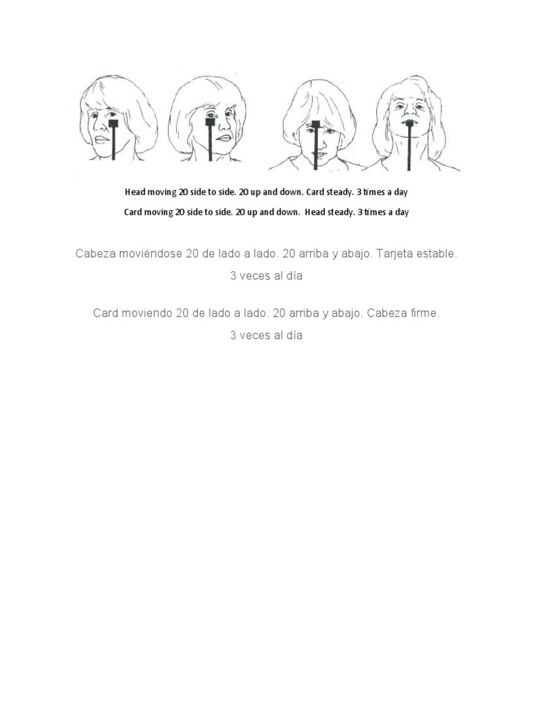 VOR Exercises | PDF