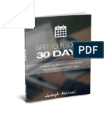 PDF Ebook How To Write Your Book in 30 Days