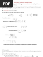 Chapter 5 The Matrix Method in Paraxial Optics: Optical Systems