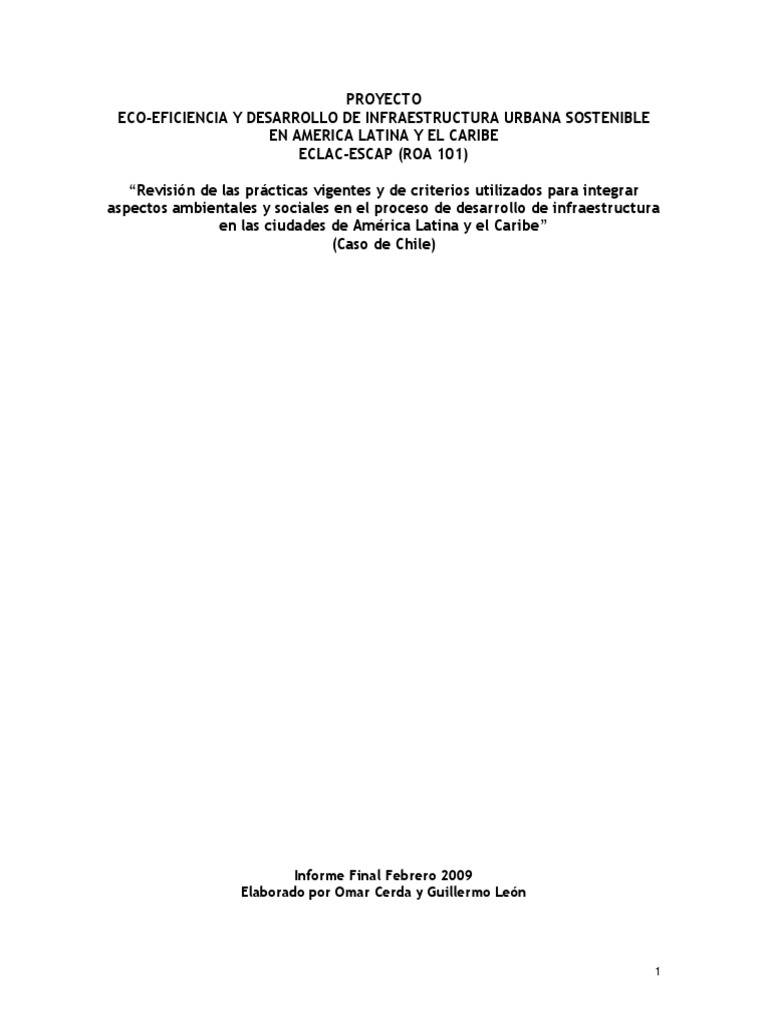 Chile Ecoefic | PDF | Sustentabilidad | Desarrollo sostenible