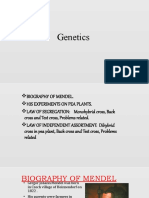 Mendel's Genetics Experiments on Pea Plants