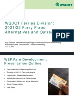 WSDOT - 2021/2022 Ferry Fare Change WSTC Presentation