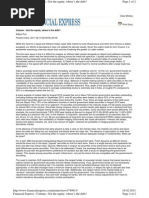 Got the equity, where's the debt (Part I)