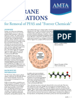 PFAS Removal by Membranes