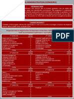 Proposed Course Registration For Bachelor of Business Administration (Honours) Total Accumulated Credit Hours: 129 Credit Hours