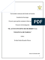 Proyecto Final El Autoconcepto de La Mujer y La Violencia de Pareja