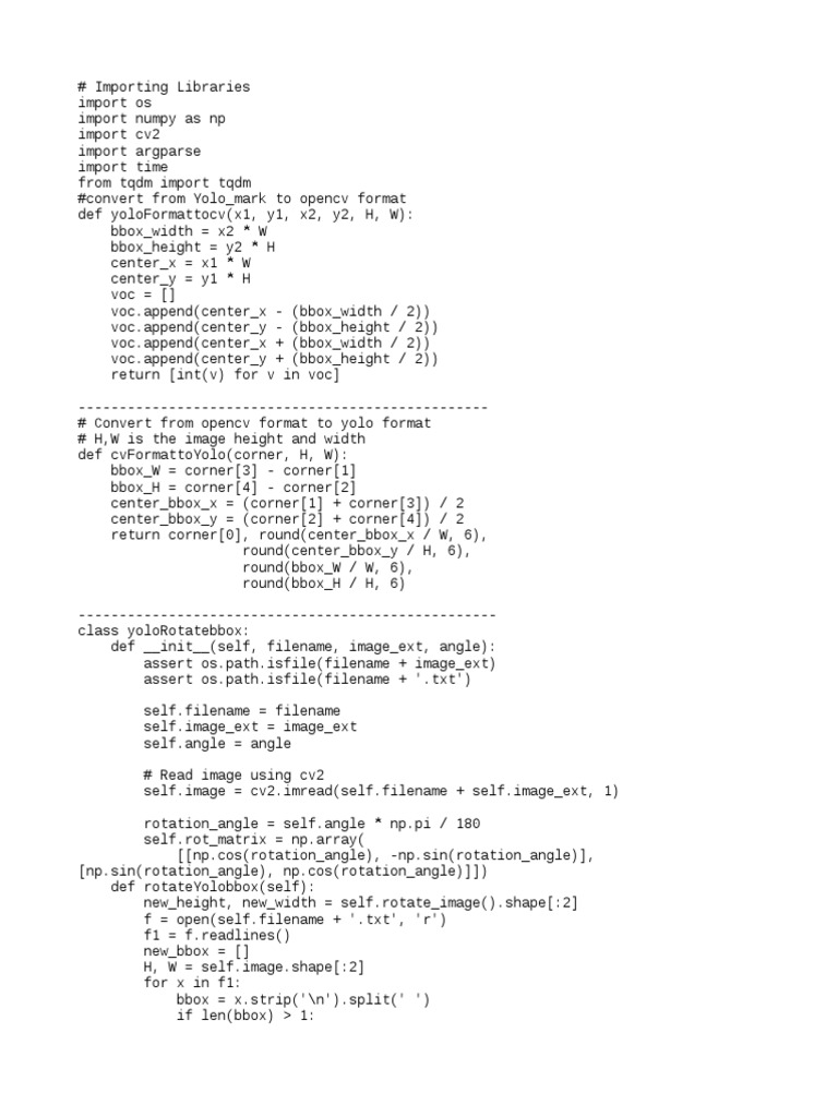 Rotate YOLO Bounding Boxes in Python | PDF | Filename | Utility Software