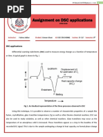 Application of Diferential Scanning Calorimetry