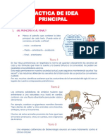 PRÁCTICA DE LA IDEA PRINCIPAL 5 Y 6 GRADO