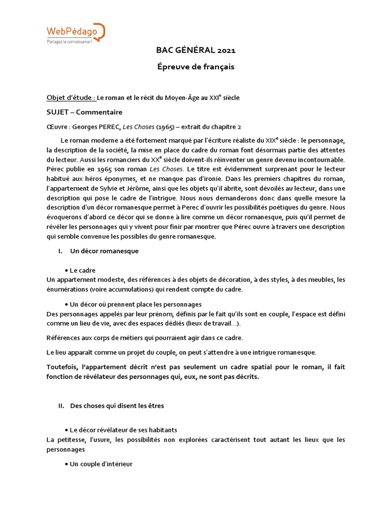 Sujet Dissertation Les Fleurs Du Mal Bac General Francais Corrige | PDF | Les Fleurs du mal | Poésie