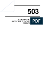 Loadwise Model 503 Rated Capacity Indicator System Operators Manual