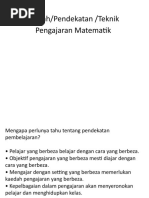 Download strategi pendekatan kaedah pengajaran MAT by  SN51215974 doc pdf