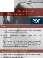Fuels For Internal Combustion Engine