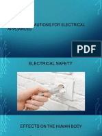 Safety Precautions For Electrical Appliances