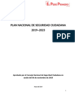 Plan Nacional de Seguridad Ciudadana 2019-2023