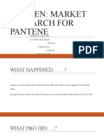 Nielsen: Market Research For Pantene: Presented By: Satish Kumar Divya Vishaka Ashok Prasanna