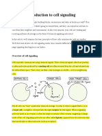 Introduction To Cell Signaling