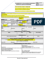 Instructivo Formulario Ftgad15 Inscripción - Actualización Proveedor