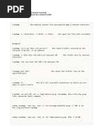 Generic Commands Tcpdump