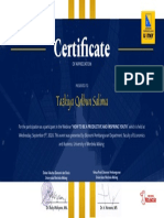E Certificate for Participant Webinar 1