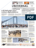 El Universal Portada - Deu - 20191104