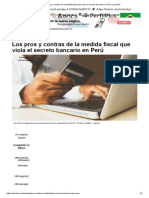 Los pros y contras de la medida fiscal que viola el secreto bancario en Perú _ LexLatin