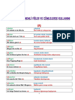 Almancada Önemli̇ Fi̇i̇l Ve Cümleler