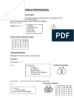 Exercícios de Lógicas de Porposições