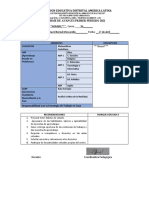 Informe de avances estudiante 9A Instituto América Latina