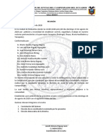 Documentos de Actas de La Junta de Defensa Campesinado