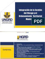 Integracion Gestion Del Riesgo y El Ordenamiento Territorial Municipal