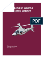 Investigación accidente helicóptero Agusta A109S