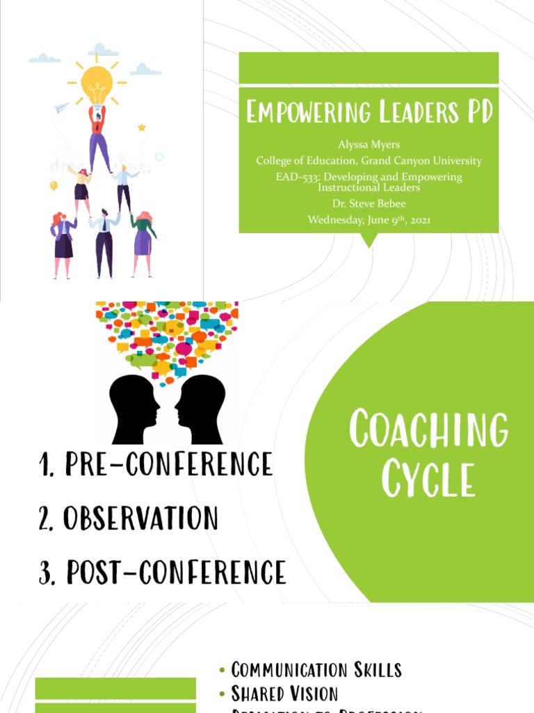 Coaching Cycle for Instructional Leaders | PDF | Teachers | Education ...