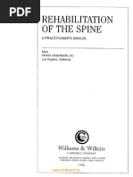 Rehabilitation of Spine - A Practitioner's Manual