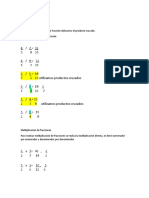 División de Fracciones y Multiplicación