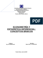 Econometría y Estadística Inferencial