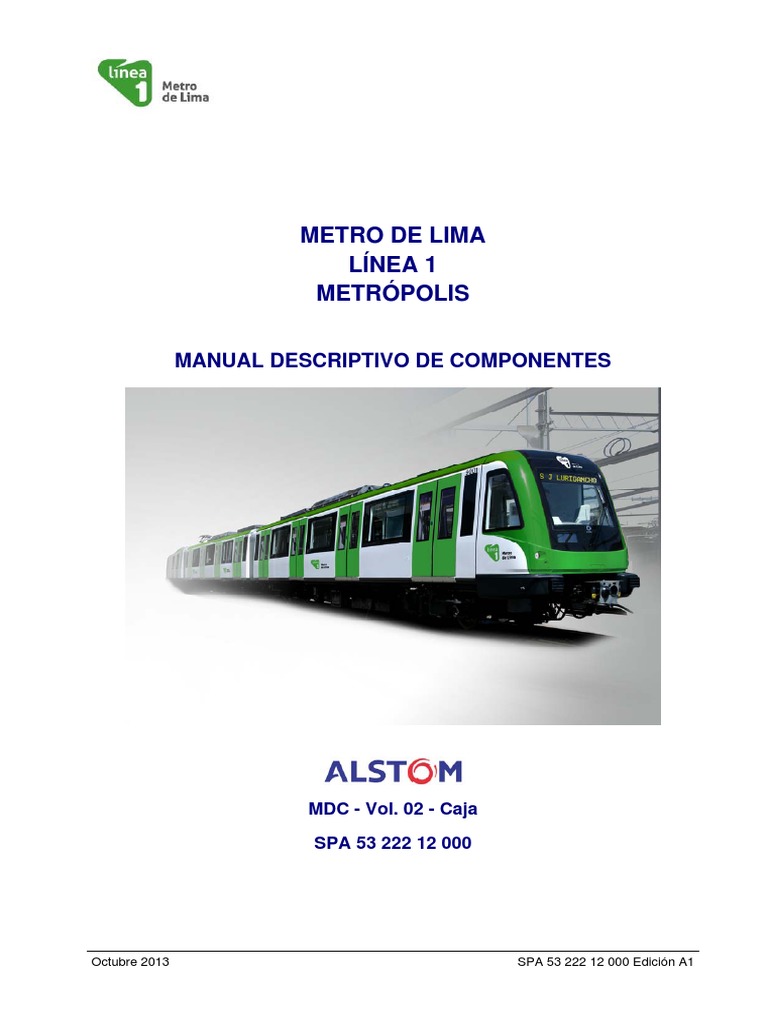 Manual de Componentes del Metro L-1 | PDF | Aislamiento térmico ...