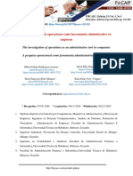 La Investigación de Operaciones Como Herramienta Administrativa en Empresas