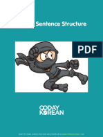Korean Sentence Structure: Learn Korean Using A Fun and Easy Method at