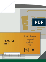 Practice Test: Paper-Delivered Testing