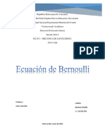 Ecuación de Bernoulli