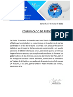 Comunicado de Prensa UTA (1)