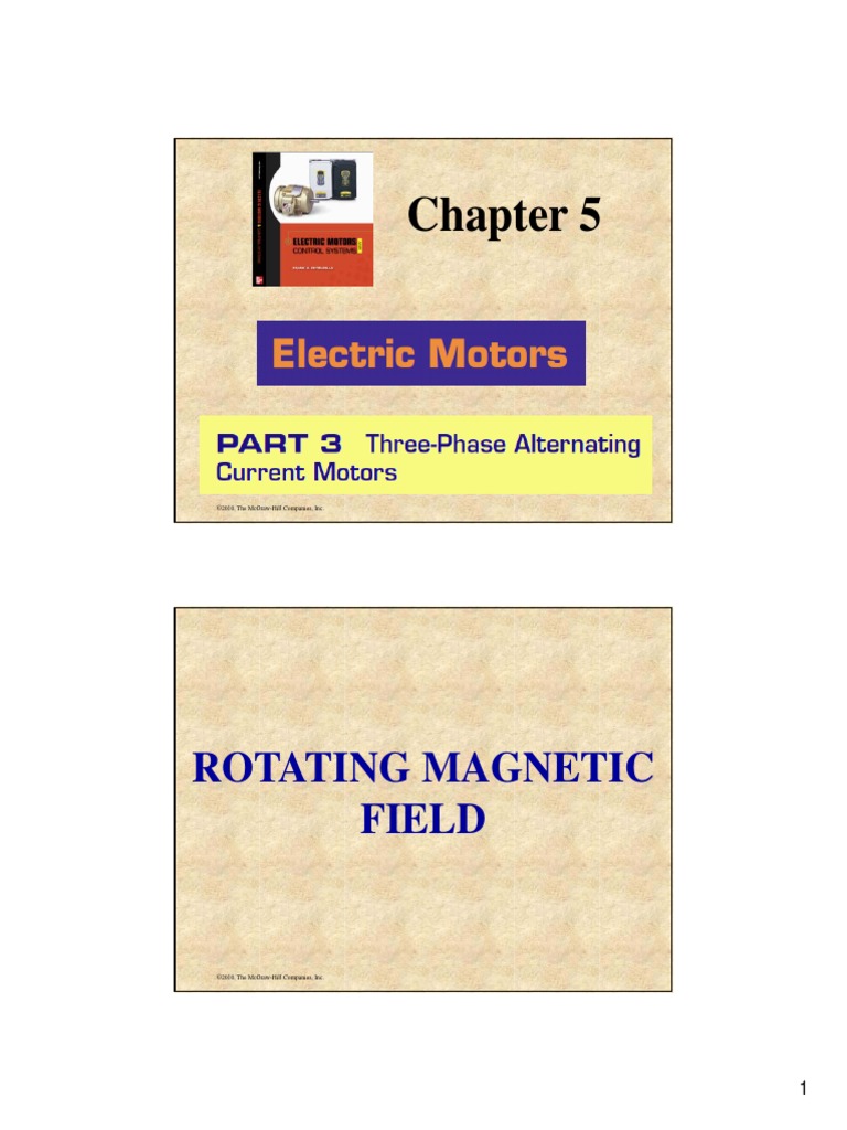 Rotating Field ©2010, The McgrawHill Companies, Inc PDF Electric Motor Power
